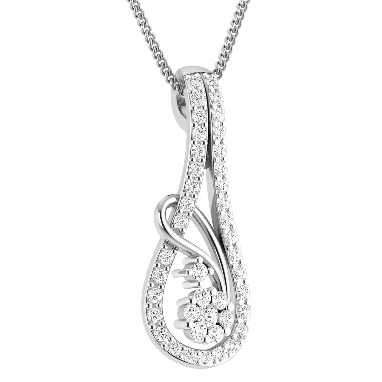 Baran Round Diamond Pendant